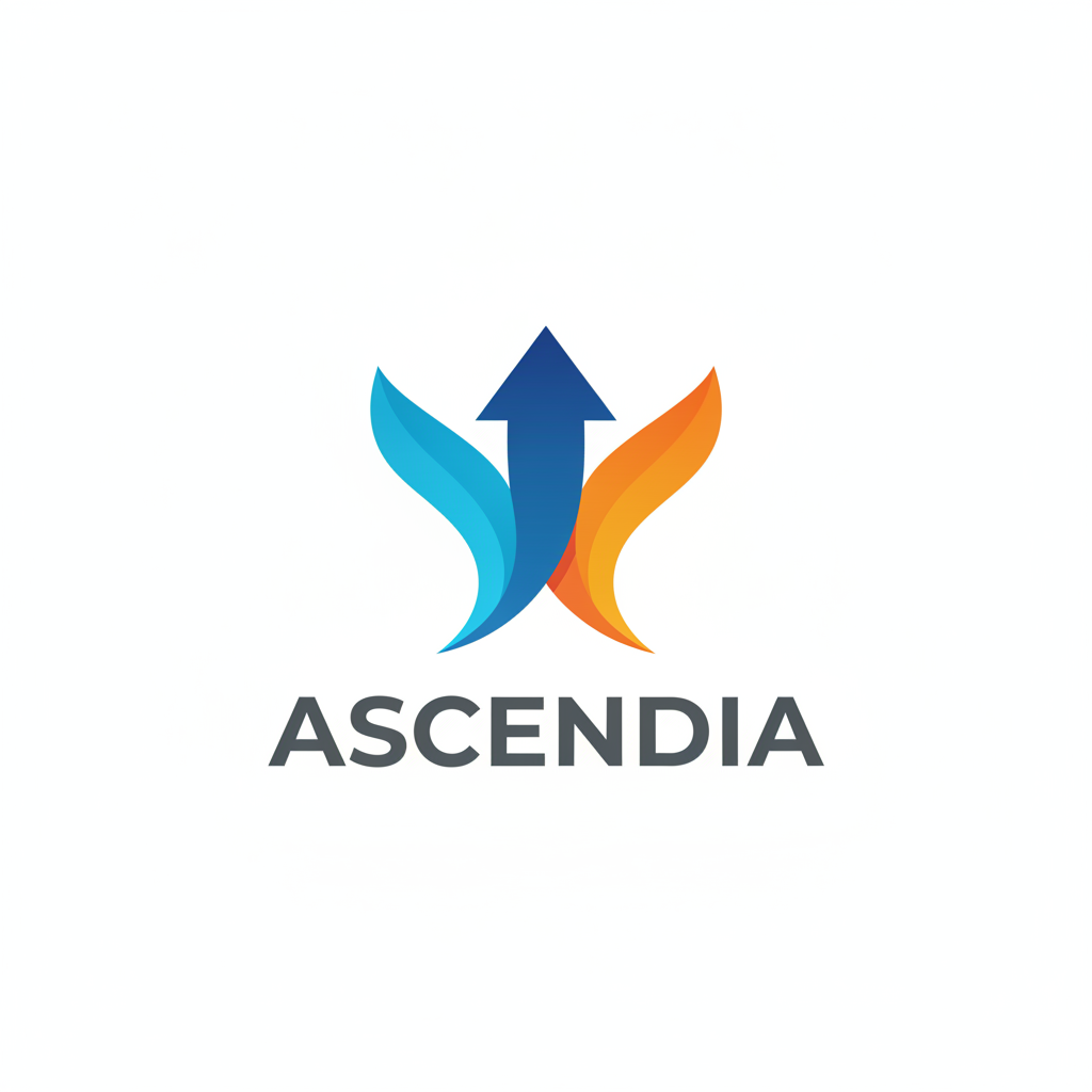 Ascendia logo design — brand identity sample